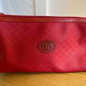 Well Loved Authentic GUCCI vintage red monogran crossbody bag